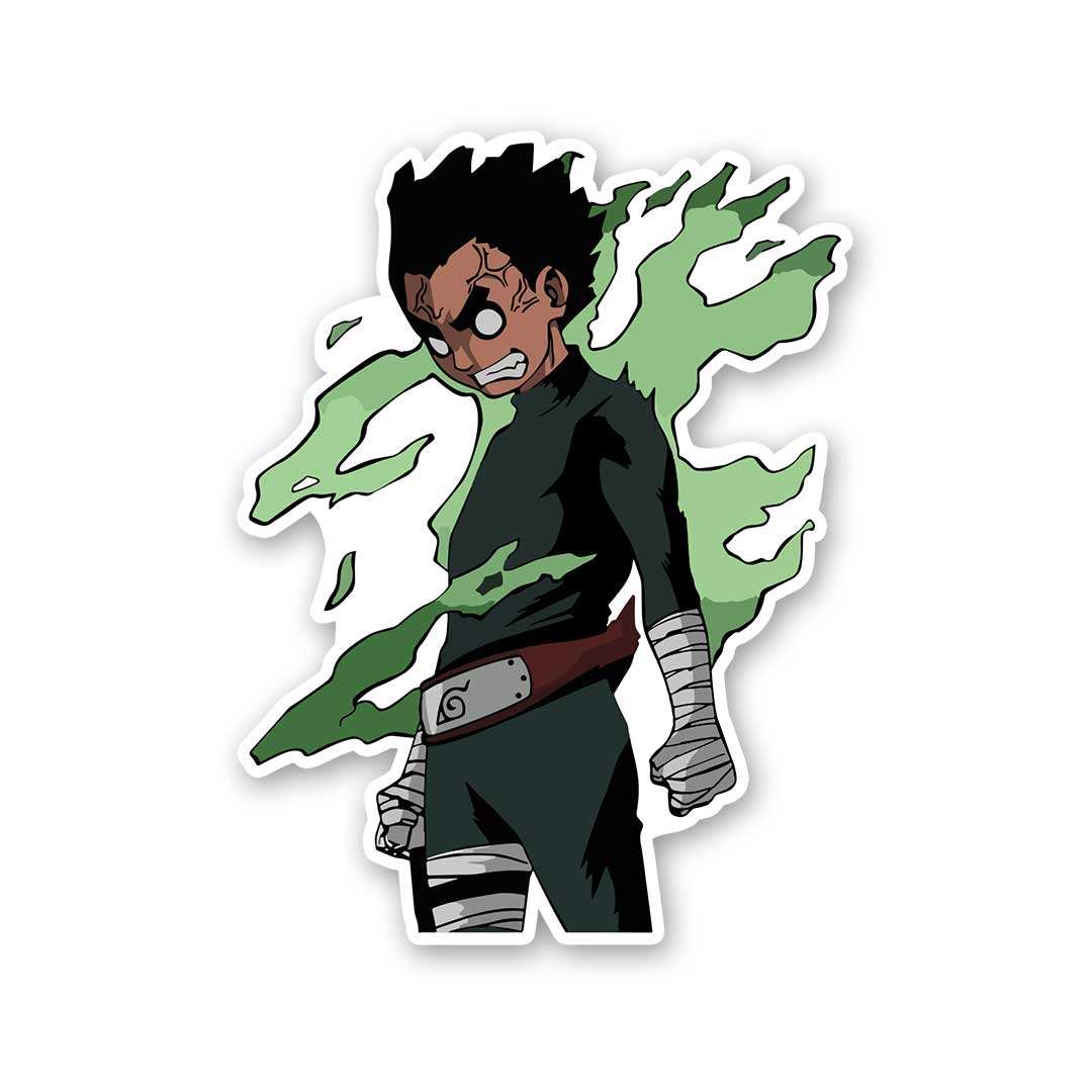 Rock Lee 8 Gates Sticker waterproof vinyl decal for laptop, bike, car & bottle