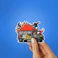 Rocking Van Sticker waterproof vinyl decal for laptop, bike, car & bottle