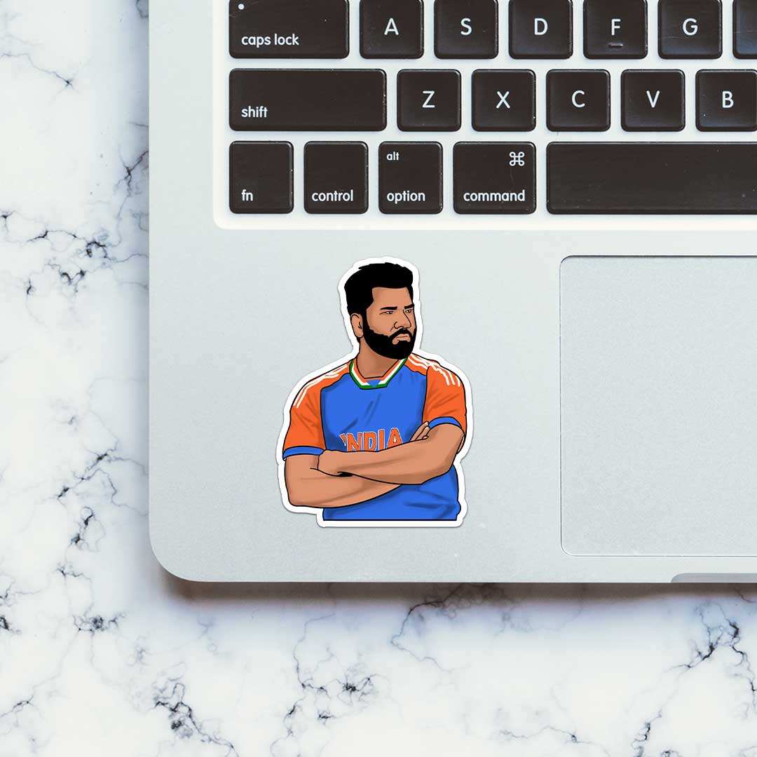 Rohit Sticker waterproof vinyl decal for laptop, bike, car & bottle