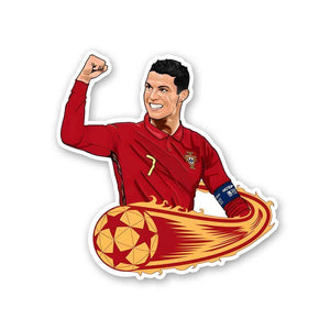 Ronaldo 7 Sticker waterproof vinyl decal for laptop, bike, car & bottle