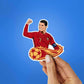 Ronaldo 7 Sticker waterproof vinyl decal for laptop, bike, car & bottle