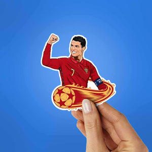 Ronaldo 7 Sticker waterproof vinyl decal for laptop, bike, car & bottle