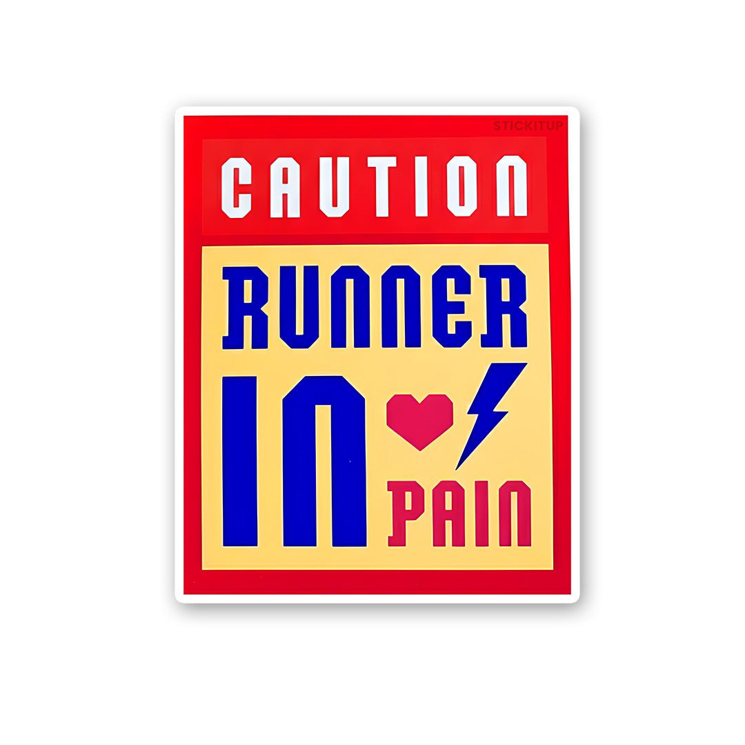 Runner Sticker waterproof vinyl decal for laptop, bike, car & bottle