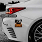 RX7 Orange Bumper Sticker waterproof vinyl decal for laptop, bike, car & bottle