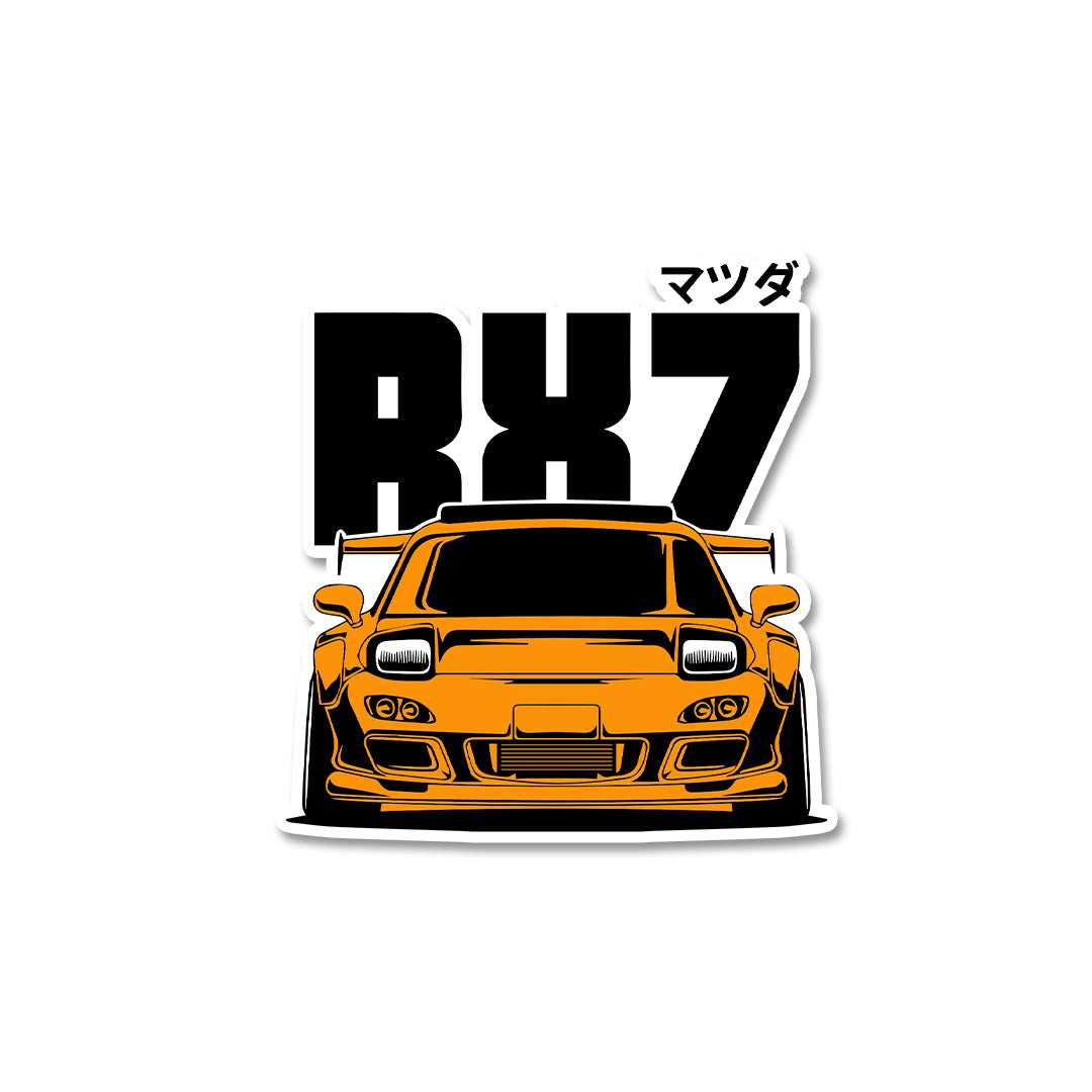 Rx7 Sticker waterproof vinyl decal for laptop, bike, car & bottle