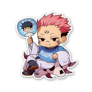 Ryomen Sukuna Chibi Sticker waterproof vinyl decal for laptop, bike, car & bottle