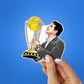 Sachin Tendulkar Sticker waterproof vinyl decal for laptop, bike, car & bottle