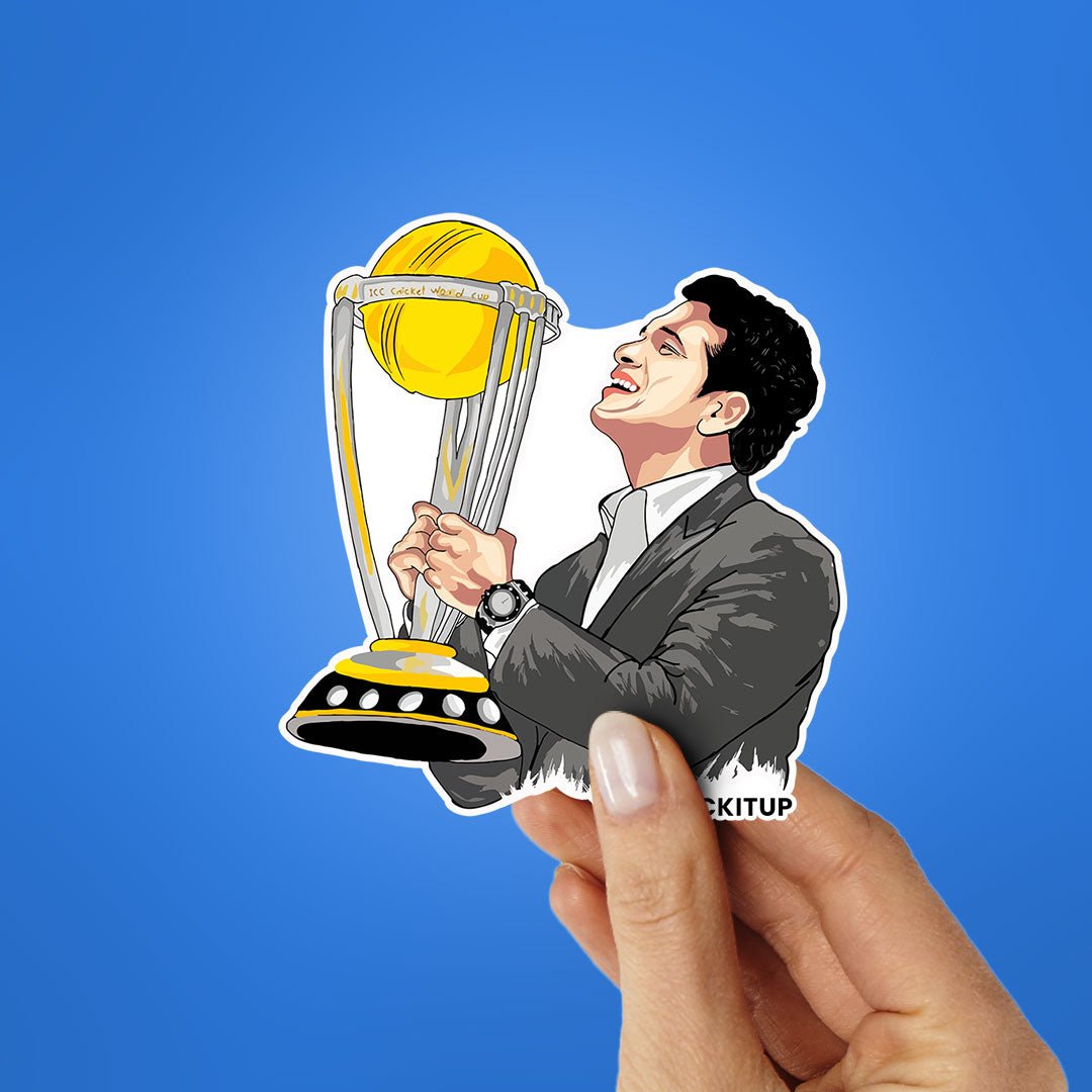 Sachin Tendulkar Sticker waterproof vinyl decal for laptop, bike, car & bottle