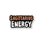 Sagittarius Energy Sticker waterproof vinyl decal for laptop, bike, car & bottle