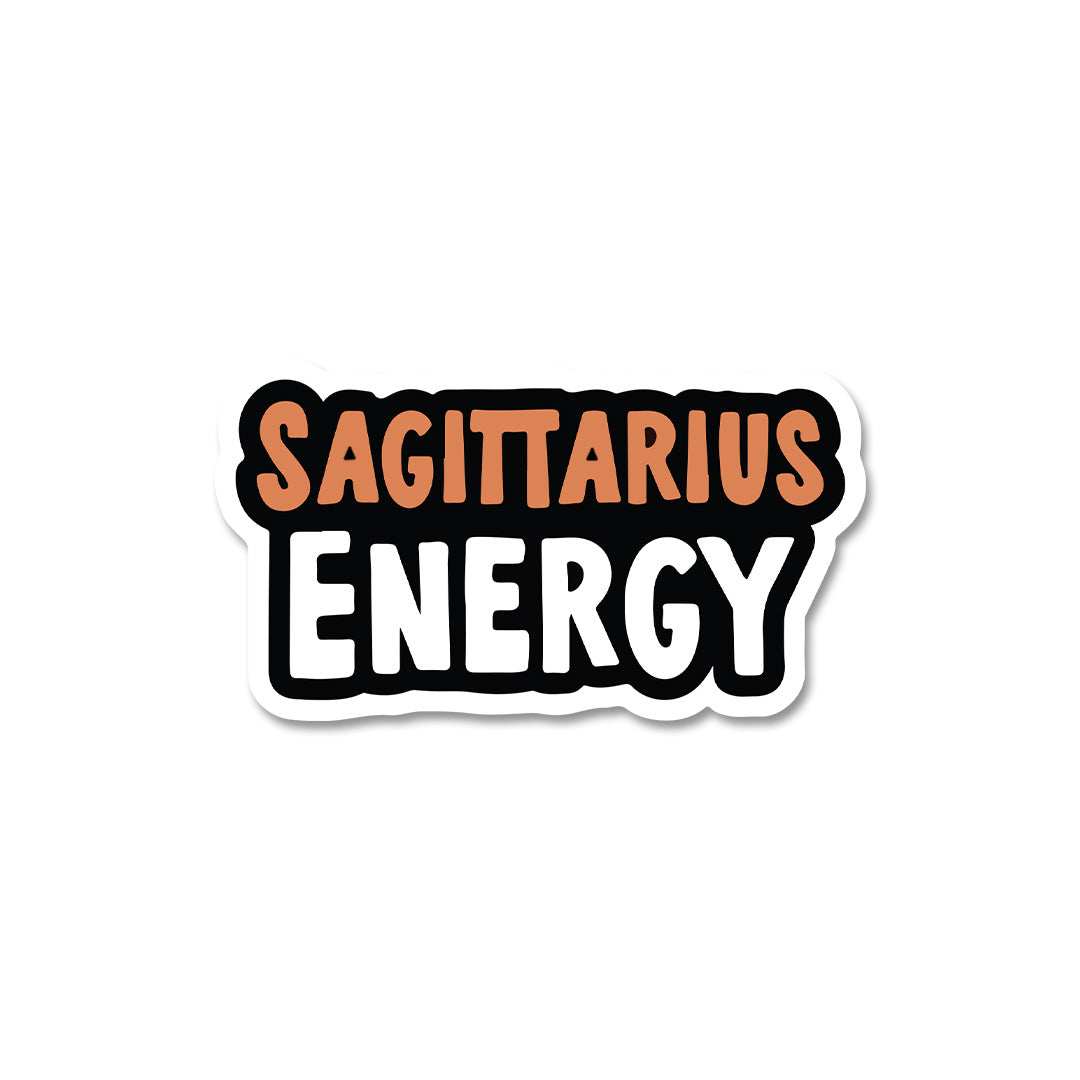 Sagittarius Energy Sticker waterproof vinyl decal for laptop, bike, car & bottle