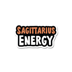 Sagittarius Energy Sticker waterproof vinyl decal for laptop, bike, car & bottle