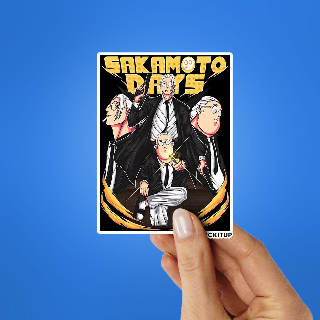 Sakamoto Sticker waterproof vinyl decal for laptop, bike, car & bottle