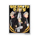 Sakamoto Sticker waterproof vinyl decal for laptop, bike, car & bottle