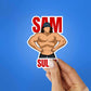 Sam Sulek Sticker waterproof vinyl decal for laptop, bike, car & bottle