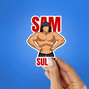 Sam Sulek Sticker waterproof vinyl decal for laptop, bike, car & bottle