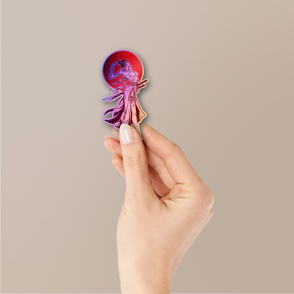 Samurai Girl 3.0 Holographic Stickers - Holographic stickers | STICK IT UP