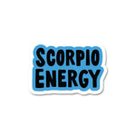 Scorpio Energy Sticker waterproof vinyl decal for laptop, bike, car & bottle