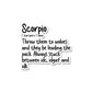 Scorpio Sticker waterproof vinyl decal for laptop, bike, car & bottle