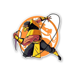 Scorpion MK Sticker waterproof vinyl decal for laptop, bike, car & bottle