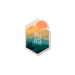 Seek Peak Stickers waterproof vinyl decal for laptop, bike, car & bottle