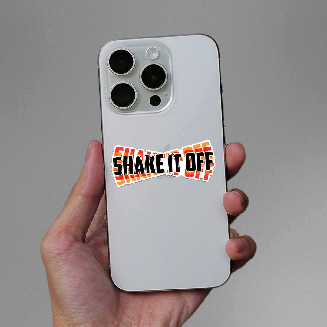 Shake It Sticker waterproof vinyl decal for laptop, bike, car & bottle