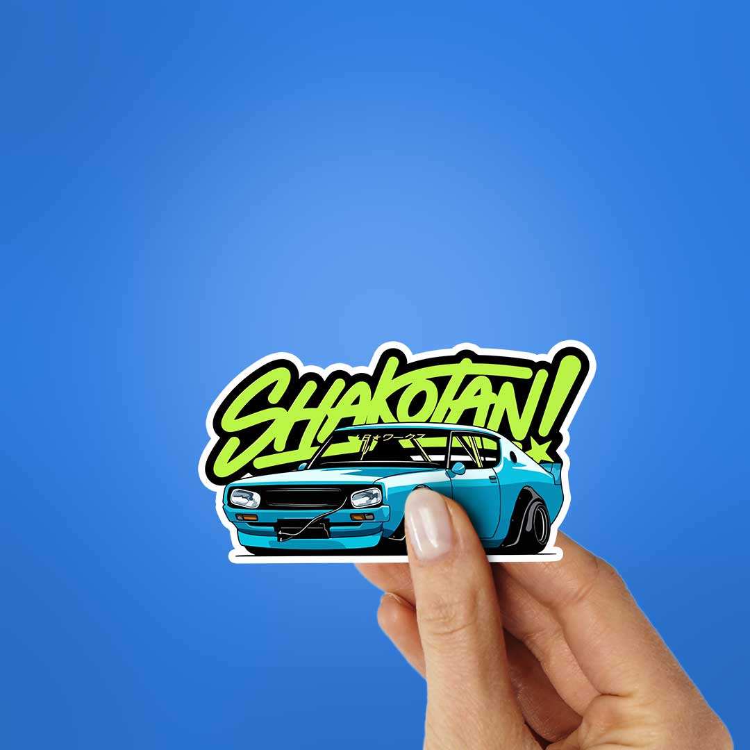 Shakotan Blue Legend Sticker waterproof vinyl decal for laptop, bike, car & bottle