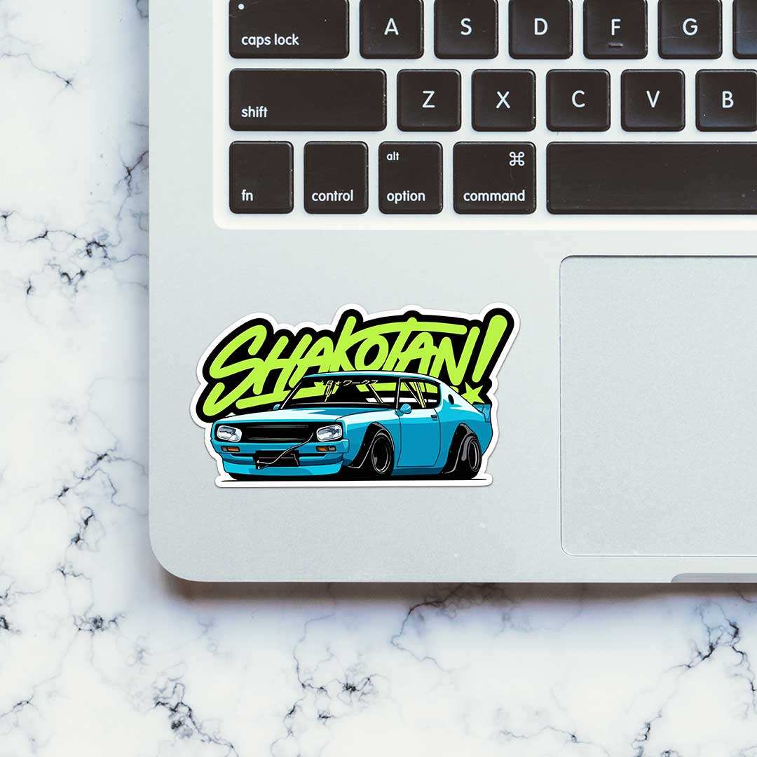Shakotan Blue Legend Sticker waterproof vinyl decal for laptop, bike, car & bottle