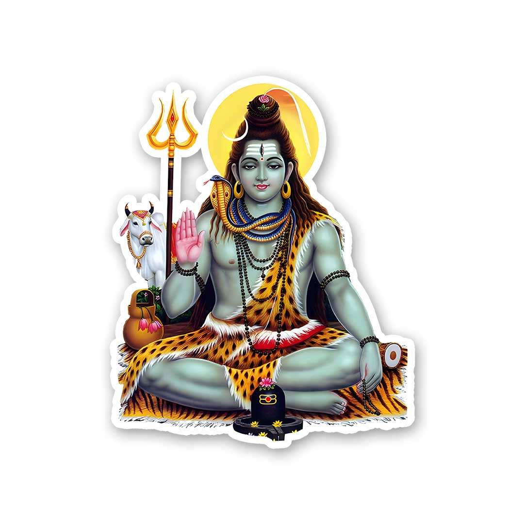 Shankara Sticker waterproof vinyl decal for laptop, bike, car & bottle