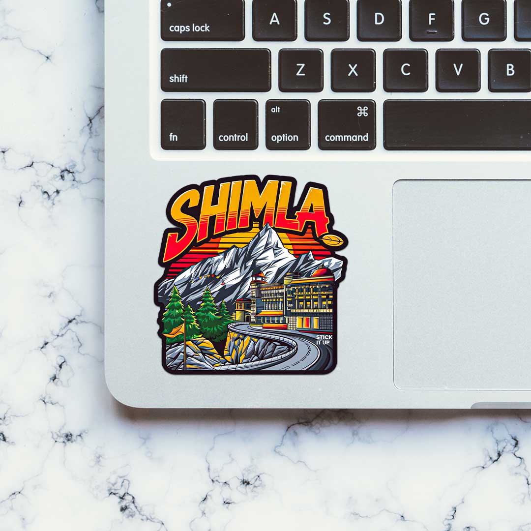 Shimla Sticker waterproof vinyl decal for laptop, bike, car & bottle