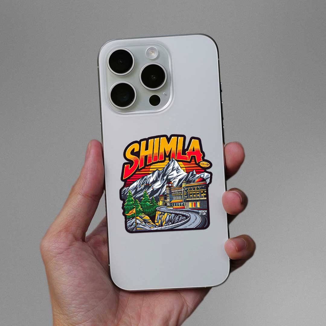 Shimla Sticker waterproof vinyl decal for laptop, bike, car & bottle