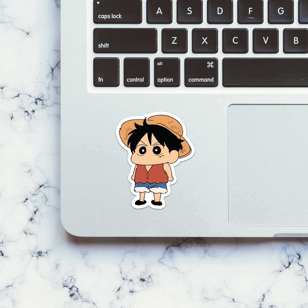 Shin D Pirate Sticker waterproof vinyl decal for laptop, bike, car & bottle
