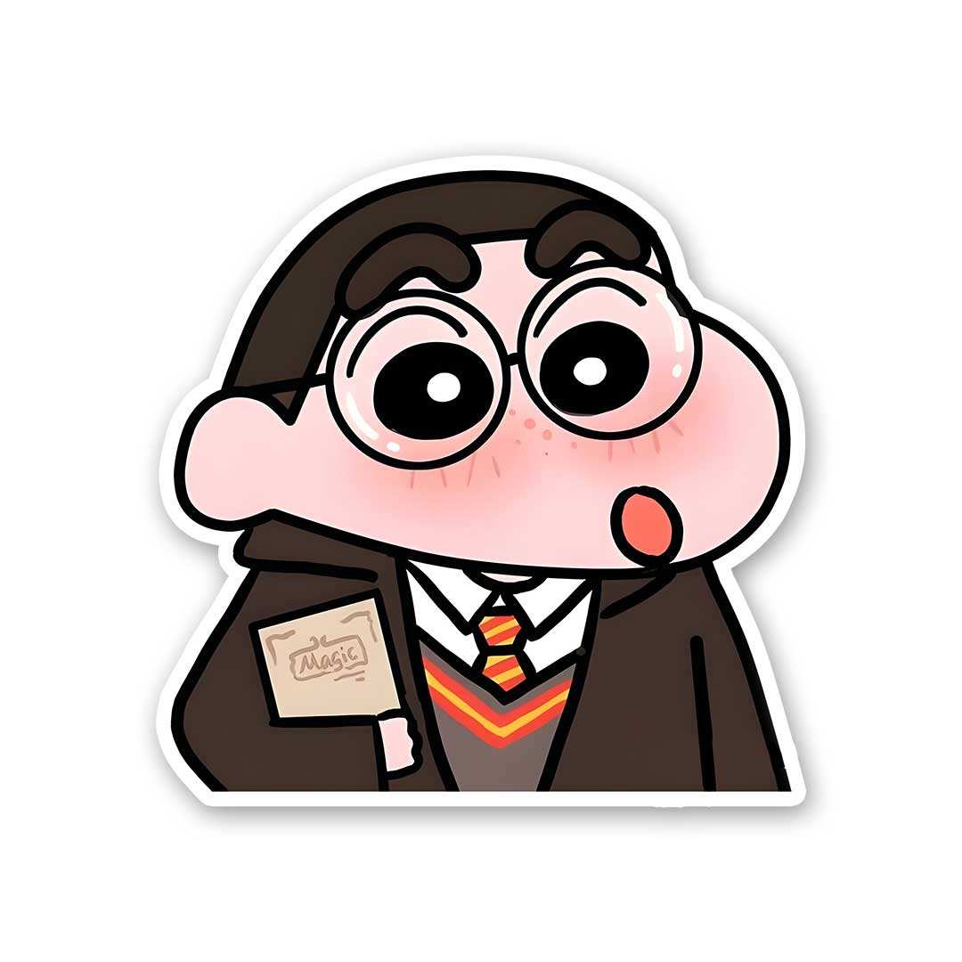 Shin - Potter Sticker waterproof vinyl decal for laptop, bike, car & bottle