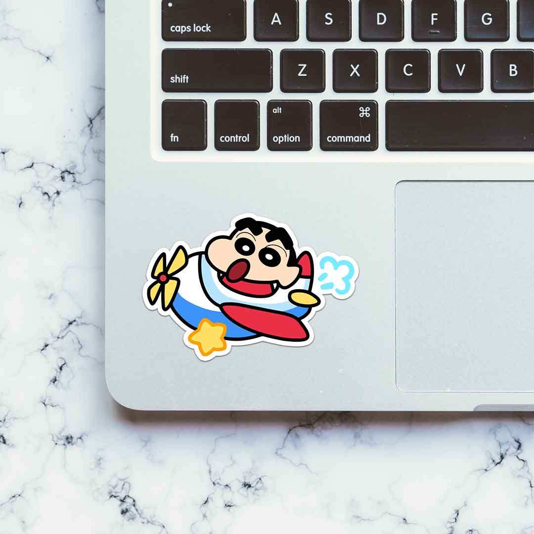 Mr.chan Flying Sticker waterproof vinyl decal for laptop, bike, car & bottle