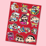 Mr.chan Mini Sticker Sheet waterproof vinyl decal for laptop, bike, car & bottle
