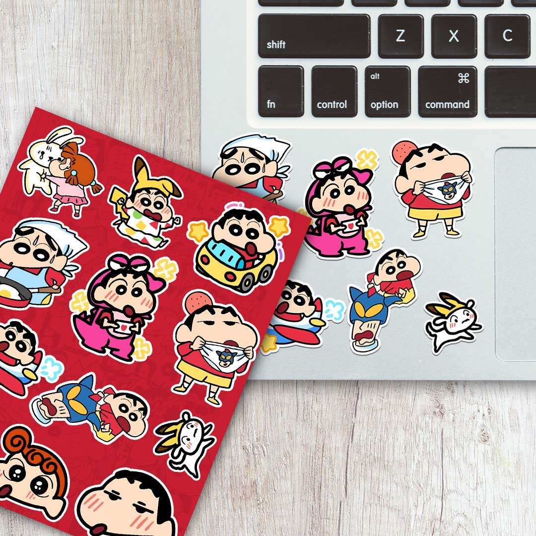 Mr.chan Mini Sticker Sheet waterproof vinyl decal for laptop, bike, car & bottle