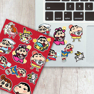 Mr.chan Mini Sticker Sheet waterproof vinyl decal for laptop, bike, car & bottle