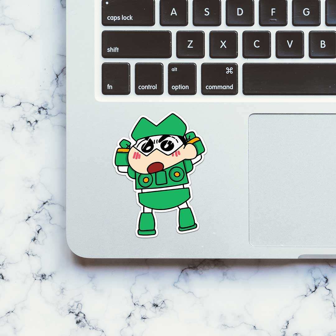Shin Robot Sticker waterproof vinyl decal for laptop, bike, car & bottle