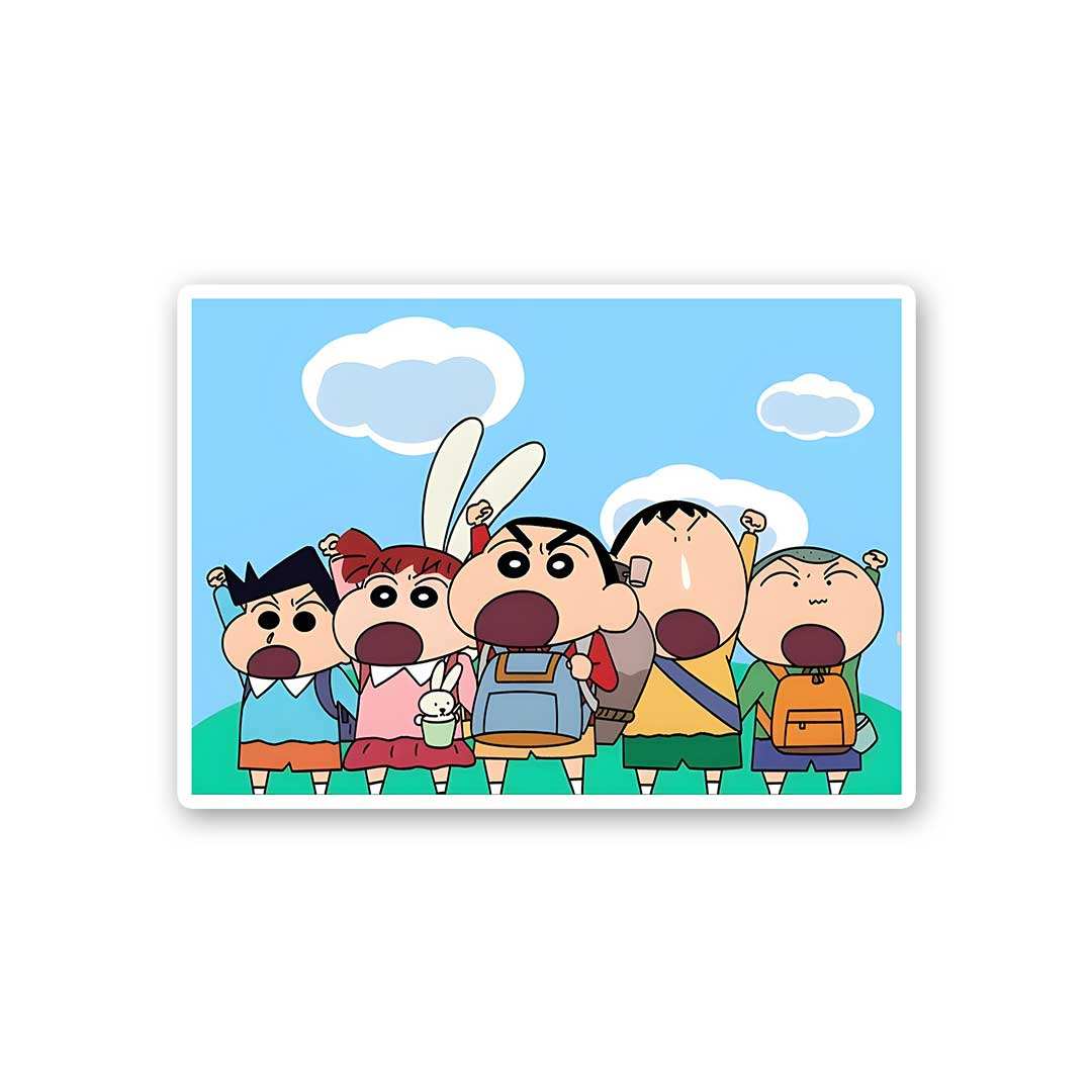 Shinchan Squad Sticker - STICK IT UP