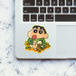 Mr.chan With Sunflower Sticker waterproof vinyl decal for laptop, bike, car & bottle