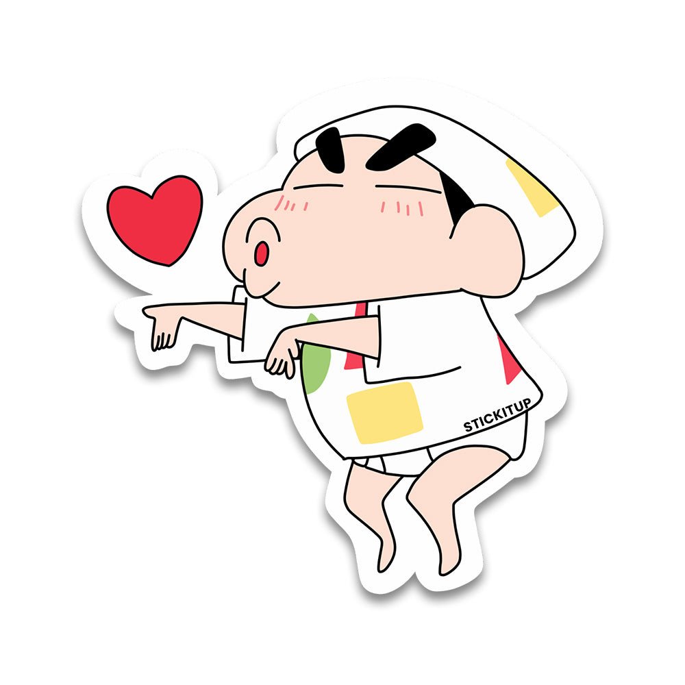 Shinn Nohara Bumper Sticker waterproof vinyl decal for laptop, bike, car & bottle