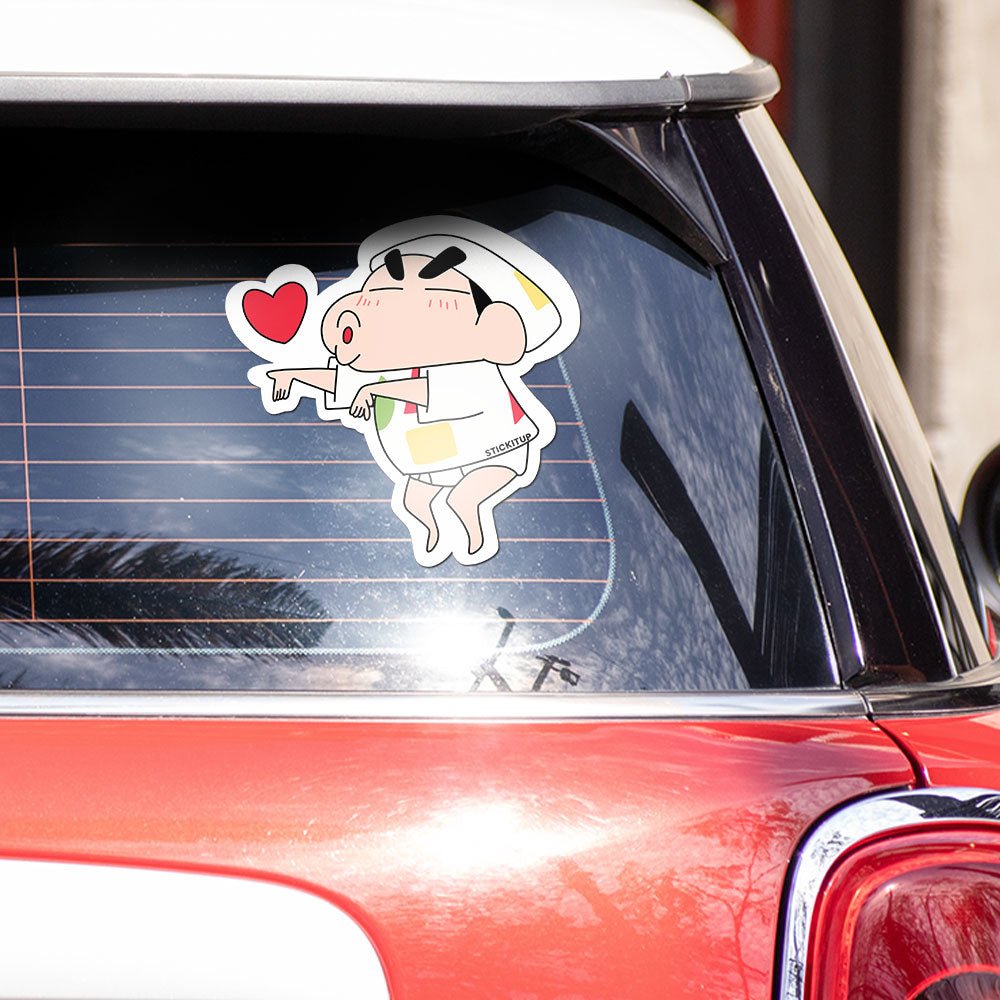 Shinn Nohara Bumper Sticker waterproof vinyl decal for laptop, bike, car & bottle