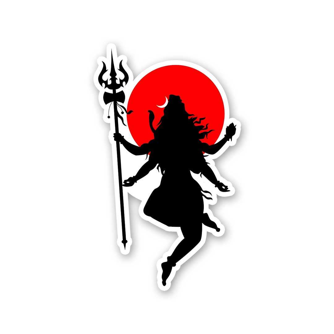 Shiv Tandav Sticker waterproof vinyl decal for laptop, bike, car & bottle