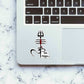 Shiva Trishul Sticker waterproof vinyl decal for laptop, bike, car & bottle