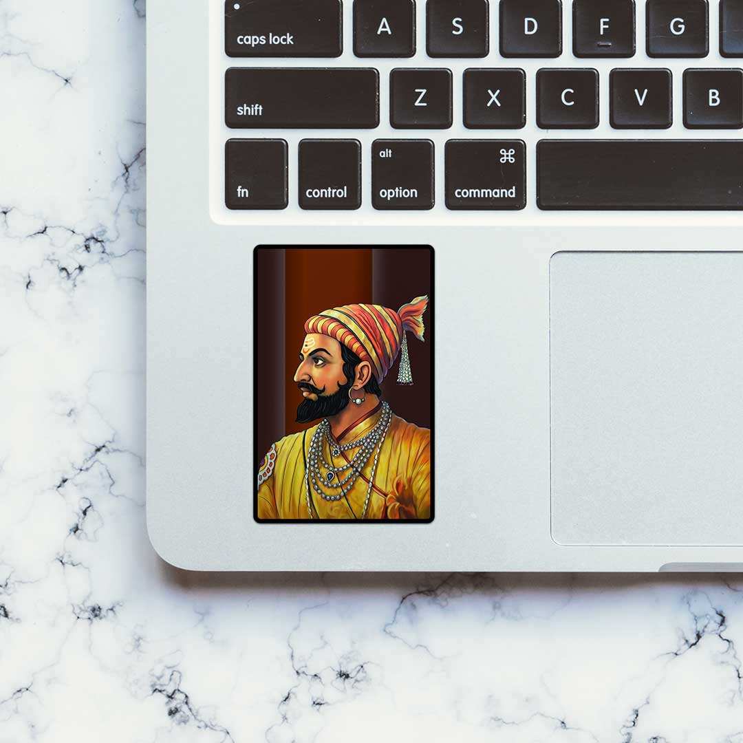 Shivaji Maharaj Ji Sticker waterproof vinyl decal for laptop, bike, car & bottle