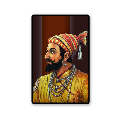 Shivaji Maharaj Ji Sticker waterproof vinyl decal for laptop, bike, car & bottle