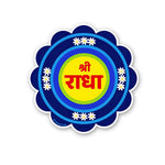 Shree Radha Sticker waterproof vinyl decal for laptop, bike, car & bottle