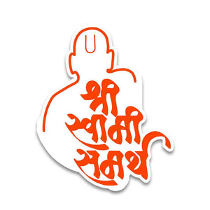Shree Swami Bumper Sticker waterproof vinyl decal for laptop, bike, car & bottle