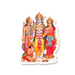 Shri Ram Laxmi Narayan Sticker waterproof vinyl decal for laptop, bike, car & bottle