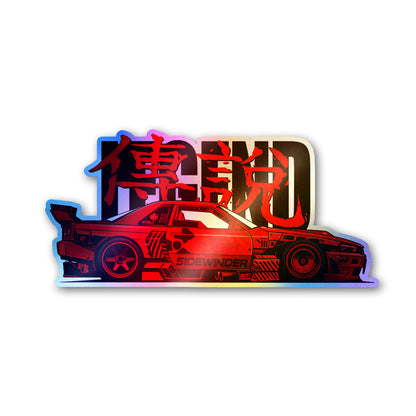 Sidewinder Car Holographic Stickers