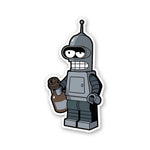 Simpsons Robot Sticker waterproof vinyl decal for laptop, bike, car & bottle